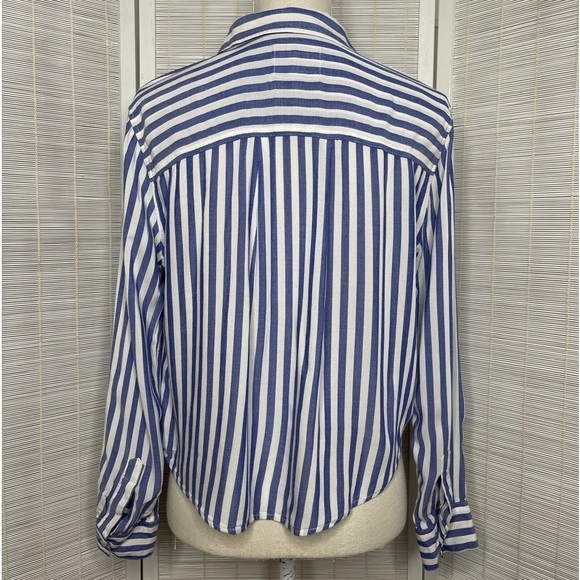 Rails Val Striped Top Blue White Size M - Picture 4 of 8